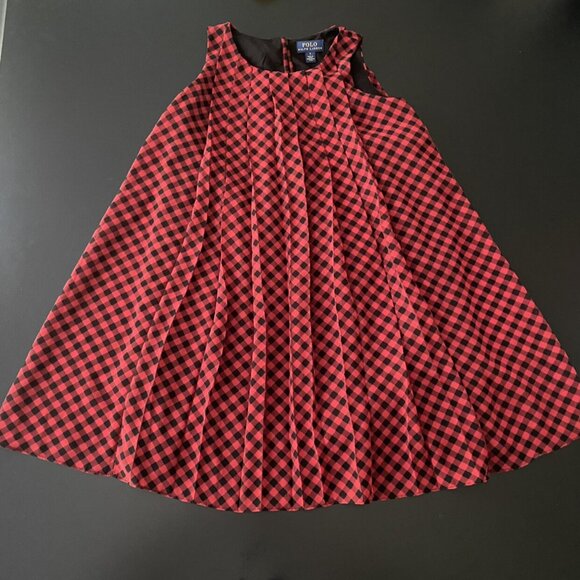 Ralph Lauren Red & Black Checked Dress